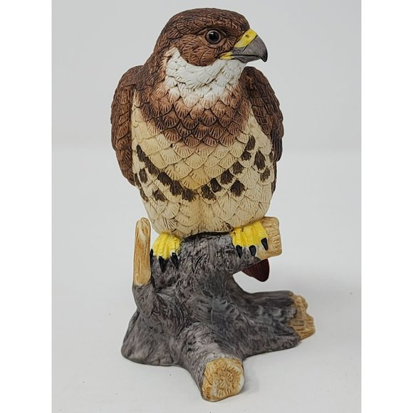 Vintage 1988 Lefton Bisque Nest Egg Collection Red Tail Hawk #06896 Taiwan ROC - Picture 2 of 10
